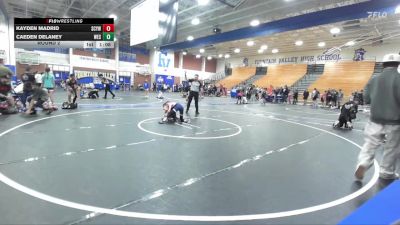 82-88 lbs Round 2 - Kayden Madrid, San Clemente Youth Wrestling vs Caeden Delaney, Westview