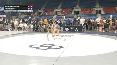95 lbs Cons. Rd Of 16 - Melayna Johnson, Utah vs Mia Pardo, North Carolina