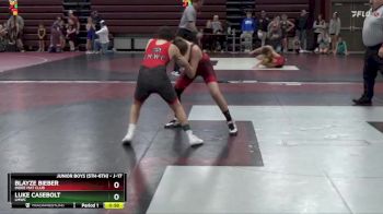 J-17 lbs Quarterfinal - Luke Casebolt, LMWC vs Blayze Bieber, Indee Mat Club