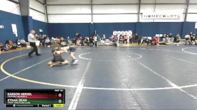 77-89 lbs Round 5 - Ethan Dean, Hawk Wrestling Club vs Karson Hersel, Fighting Squirrels