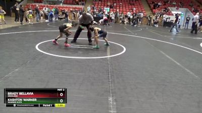 52 lbs Round 2 - Brady Bellavia, Highland vs Kashton Warner, Warner Elite