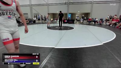 106 lbs Placement Matches (16 Team) - Carter Dawson, Oregon vs Xzephren Donner, Kansas Blue