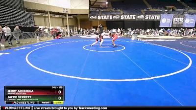 175 lbs Champ. Round 1 - Jerry Arciniega, Ravens Wrestling vs Jacob Verrett, Cherry Creek Wrestling Club
