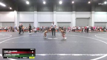 55 lbs Quarterfinal - Tony Saladino, Unattached vs Cyborg Marquez, Grant County Elite