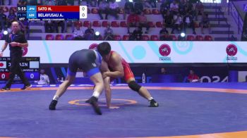 79 kg Qualif. - Masaki Sato, Japan vs Artsiom Belavusau, Individual Neutral Athletes