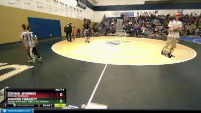 56 lbs Champ. Round 1 - Dawson Finnerty, Inland Northwest Wrestling Training Center vs Zaynan Jennings, Spokane Wrestling