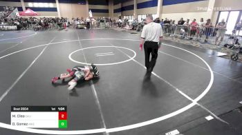 49 lbs Rr Rnd 1 - Mallorie Olea, Cali Warriors vs Danikah Gomez, Arizona Girls Wrestling