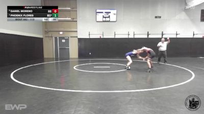 113 lbs Cons. Round 4 - Daniel Moreno, Hollister High School vs Phoenix Flores, Milpitas