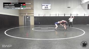 113 lbs Cons. Round 4 - Daniel Moreno, Hollister High School vs Phoenix Flores, Milpitas