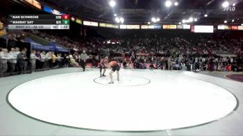 3A 132 lbs Semifinal - Eian Schwecke, Kendrick vs Wahnay Say, New Plymouth