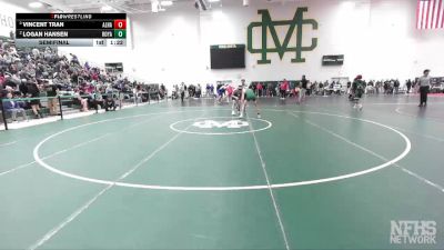 106 lbs Semifinal - Vincent Tran, Alhambra vs Logan Hansen, Royal