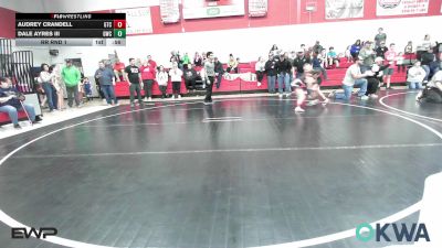 90 lbs Rr Rnd 1 - Audrey Crandell, Grove Takedown Club vs Dale Ayres III, Gravette Wrestling Club