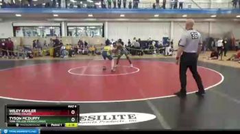 141 lbs Cons. Round 3 - Tyson McDuffy, York College (Pennsylvania) vs Wiley Kahler, Lycoming College