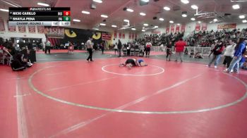 125 lbs Champ. Round 1 - Nicki Carillo, Rosemead vs Shayla Pena, Valencia