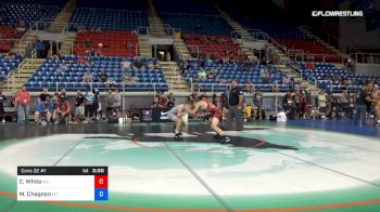 113 lbs Cons 32 #1 - Colton White, West Virginia vs Mick Chagnon, Montana