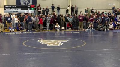 138 lbs Semifinal - Shane Degl, Iona Prep vs Nicolas Bribitzer, Kellenberg