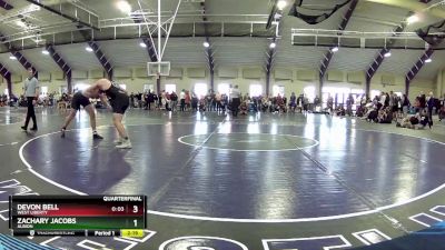 197 lbs Quarterfinal - Devon Bell, West Liberty vs Zachary Jacobs, Albion