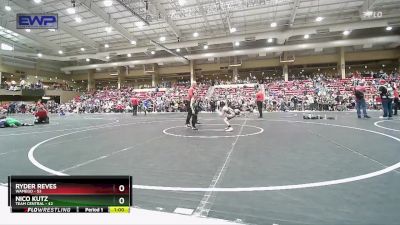 55 lbs Cons. Semi - Ryder Reves, Wamego vs Nico Kutz, Team Central