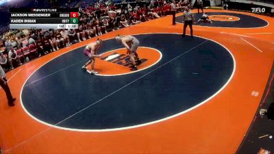 144 lbs Quarterfinals (8 Team) - Jackson Messenger, Oregon vs Kaden Inman, Tolono (Unity)