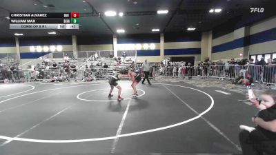 109 lbs Consi Of 8 #1 - Christian Alvarez, DUB Wrestling vs William Max, Savage House WC