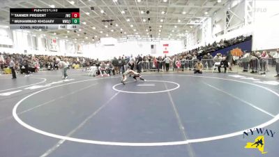 59 lbs Cons. Round 5 - Muhammad Khojaev, Wolf Wrestling Club (Long Island) vs Tanner Pregent, Journeymen Wrestling Club