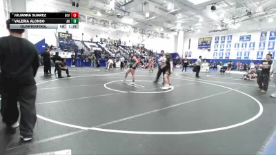 170 lbs Quarterfinal - Julianna Suarez, Northview vs Valeria Alonso, Aliso Niguel