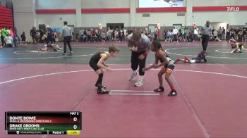 50 lbs Cons. Round 5 - Donte Bowie, Skull & Crossbones Wrestling C vs Drake Grooms, River Rats Wrestling Club