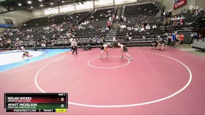 160 lbs Cons. Round 4 - Wyatt Mickelson, Westlake Wrestling Club vs Nolan Wickes, Wasatch High School