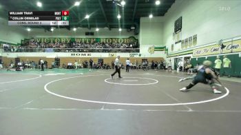 132 lbs Cons. Round 3 - Collin Ornelas, Poly/Long Beach vs William Travi, Montebello