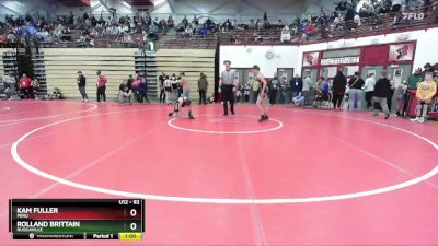 92 lbs 3rd Place Match - Rolland Brittain, Russiaville vs Kam Fuller, Peru