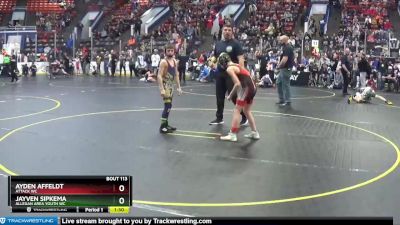 80 lbs Champ. Round 1 - Jayven Sipkema, Allegan Area Youth WC vs Ayden Affeldt, Attack WC