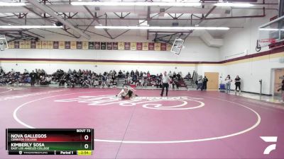 220 lbs Cons. Round 2 - Kimberly Sosa, East Los Angeles College vs Nova Gallegos, Cerritos College