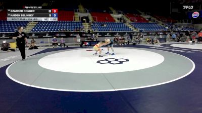 106 lbs Cons. Quarters - Xzander Donner, KS vs Kaiden Belinsky, IA