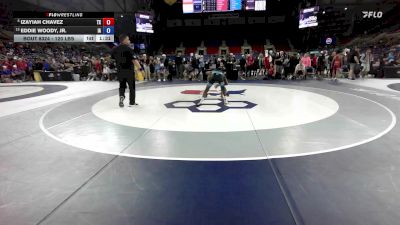 120 lbs Cons. Quarters - Izayiah Chavez, TX vs Eddie Woody, Jr., IA