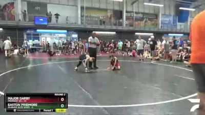 70 lbs Round 2 (3 Team) - Easton Pridmore, Alabama Elite White vs Major Darby, Piedmont WC