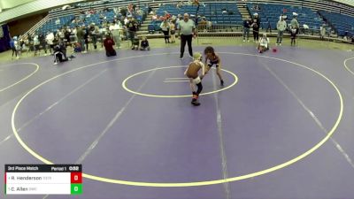 10U Boys - 49 lbs 3rd Place Match - Ryker Henderson, Top Of The Rock Wrestling Club vs Christopher Allen, Oconomowoc Wrestling Club