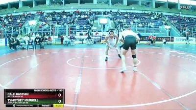 190 lbs 1st Place Match - Cale Bastian, Milton Area Hs vs Tymothey Murrell, Attica-Batavia Sr HS