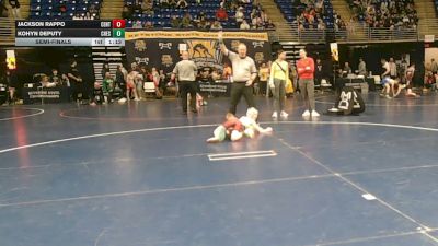65 lbs Semifinal - Jackson Rappo, Central Bucks vs Kohyn Deputy, Chestnut Ridge