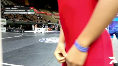 All Cadet Boys Freestyle Lower - 100 lbs Cons. Round 3 - Ryder Bareng vs Tyce Day, California Gladiators Wrestling Club