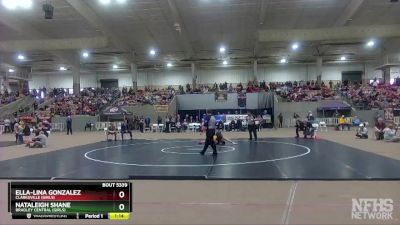 Girls 114 lbs 1st Place Match - Ella-lina Gonzalez, Clarksville (Girls) vs Nataleigh Shane, Bradley Central (Girls)