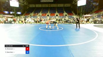 144 lbs Cons 32 #2 - Aubrie Overson, North Dakota vs Yanni Sanchez, California