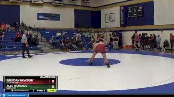 184 lbs Quarterfinal - Brendan Newbury, Stevens Tech vs Alec Richards, Castleton