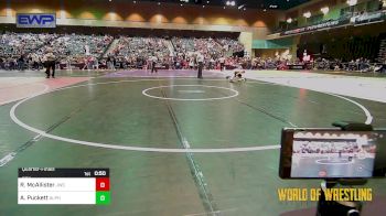 55 lbs Quarterfinal - Rudy McAllister, Juggernaut Wrestling Club vs AJ Puckett, Alpha Elite