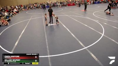 47-50 lbs Champ. Round 1 - Roland Seufert, CP Takedown Club vs Owen Griffore, Minnesota