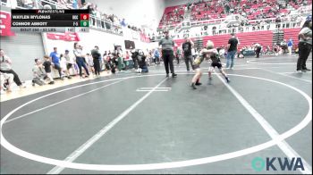 52 lbs Consi Of 8 #1 - Waylen Mylonas, OKC Saints Wrestling vs Connor Abbott, F-5 Grappling