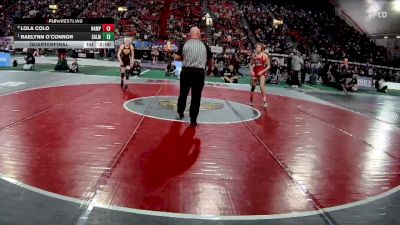 G 100 lbs Quarterfinal - Raelynn O`Connor, Salmon vs Lola Colo, Nampa
