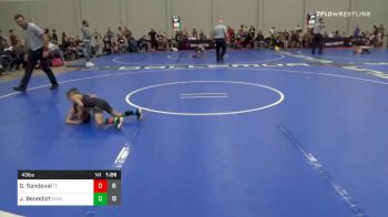 43 lbs Prelims - Graham Sandoval, Team Techfall vs Jayden Benedict, BAWC