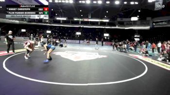 Girls 135 lbs 3rd Place Match - Kinsey Christoph, Omak (Girls) vs Flor Parker-Borrero, Rogers (Puyallup) (Girls)