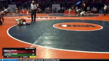 3A 106 lbs Cons. Round 3 - Brady Phelps, Schaumburg vs Carson Weber, Joliet (West)