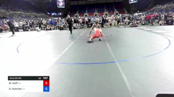 132 lbs Cons 64 #2 - Malachi Hoff, Washington vs Ames-Michael Hoevker, California